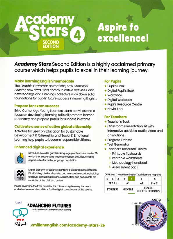 کتاب انگلیسی آکادمی استارز Academy Stars 4 Second Edition