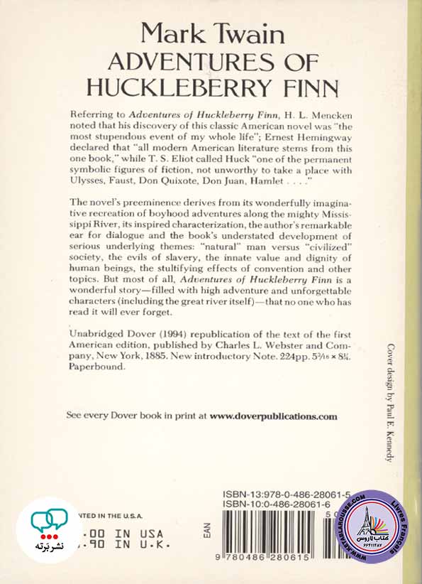 رمان انگلیسی Adventures Of Huckleberry Finn