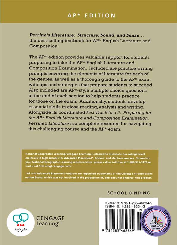 کتاب انگلیسی Perrines Literature Structure Sound and Sense 1 Poetry 12th Edition