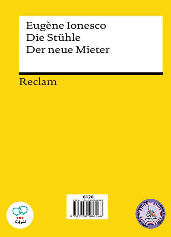 کتاب نمایشنامه آلمانی Die Stühle Der neue Mieter