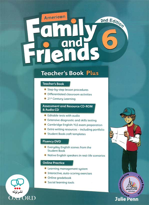 کتاب انگلیسی معلم امریکن فمیلی اند فرندز American Family and Friends 6 Teachers Book 2nd Edition