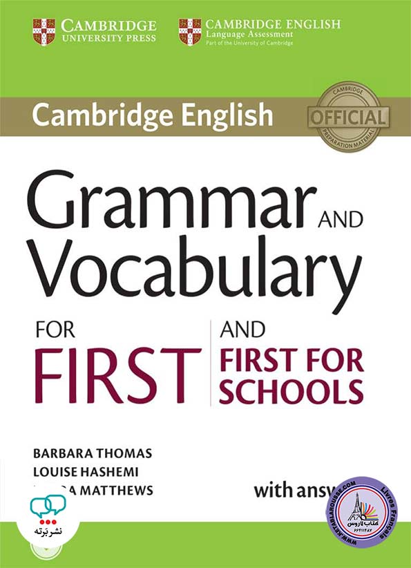 کتاب انگلیسی Cambridge Grammar and Vocabulary for First and First for Schools with Answers